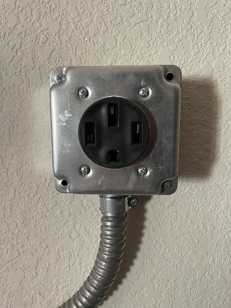 NEMA 14-50 outlet installed for Smart Home Electrical in Buckner