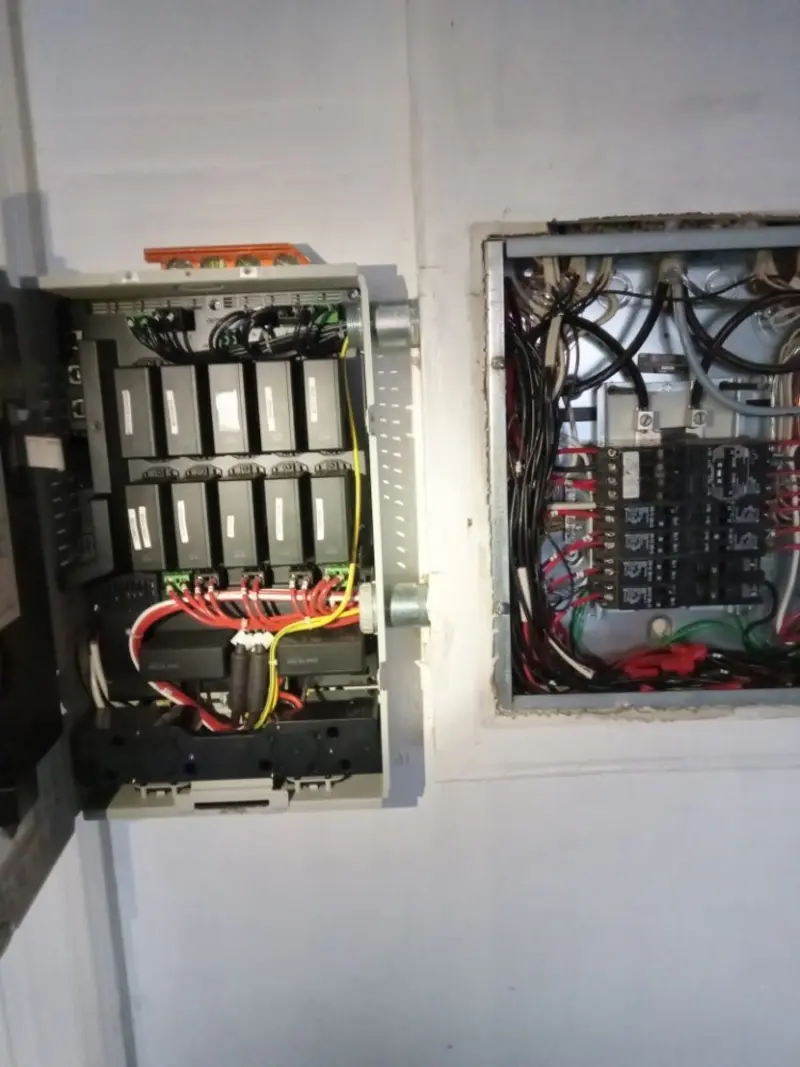 Electrical panel upgrade completed for Indoor Lighting Installation in Buckner